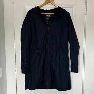 Helly Hansen Women's Navy Long Rain Jacket